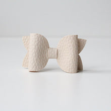 Load image into Gallery viewer, Nude leather look bows