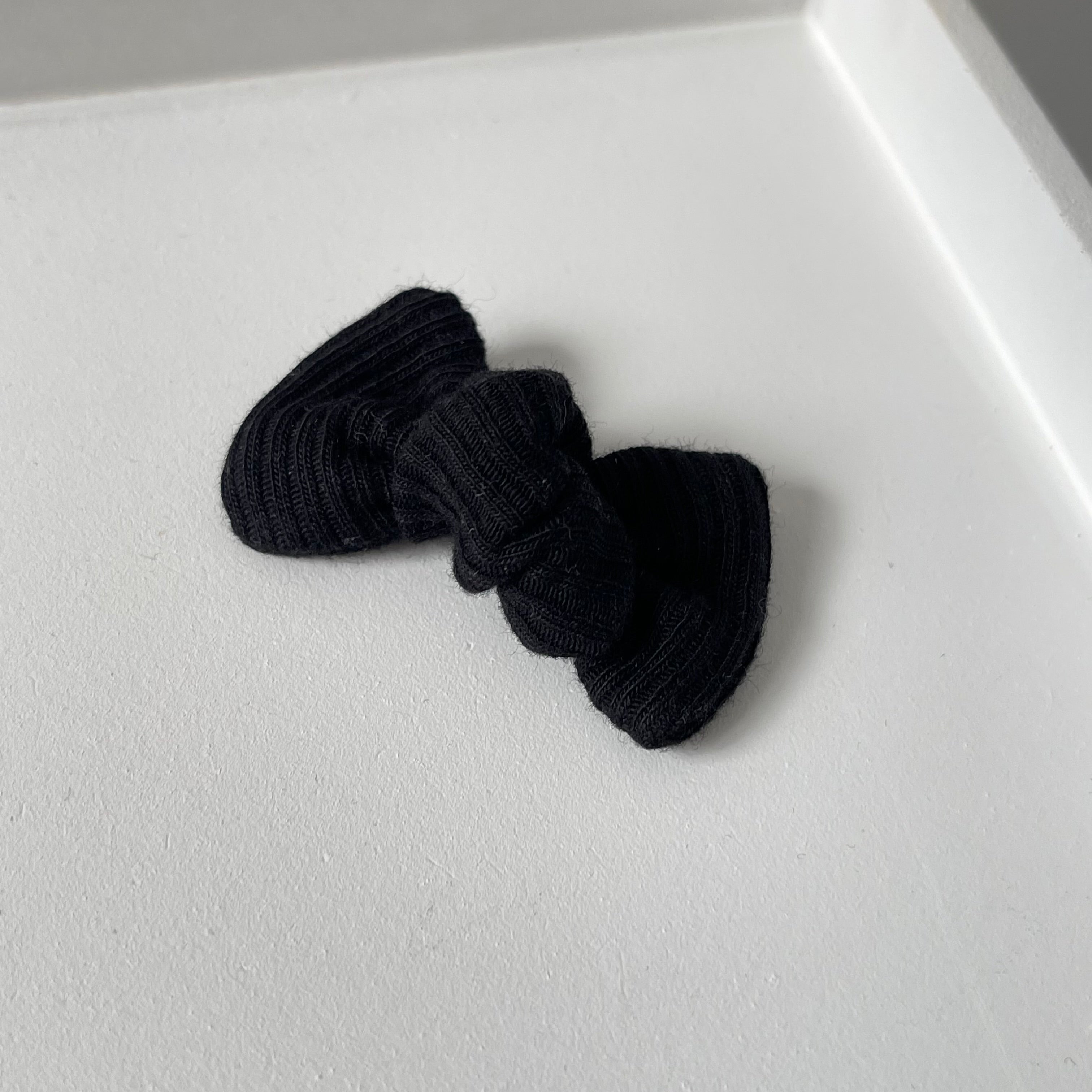 Petite jersey ribbed knot bows | 20 Colours | Clip, headband or bobble