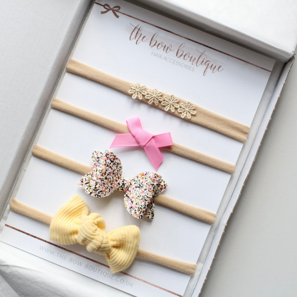 Yellow summer bow set