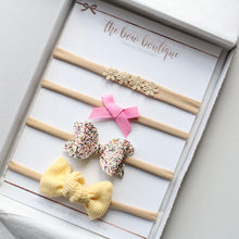 Load image into Gallery viewer, Yellow summer bow set