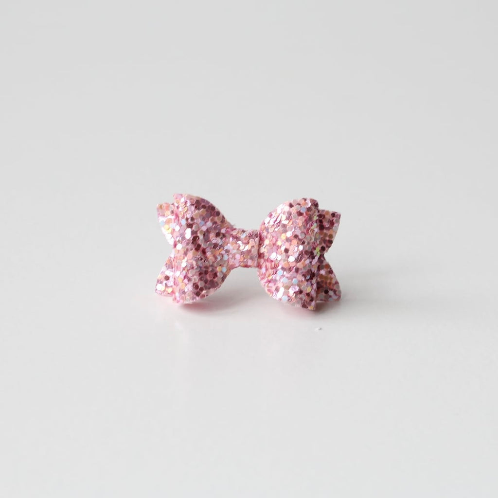 Petite deluxe glitter bows | 22 Colours | Clip, headband or bobble