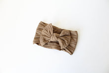 Load image into Gallery viewer, Khaki brown cable headwrap