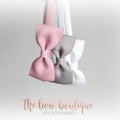 Pinch bow headband set