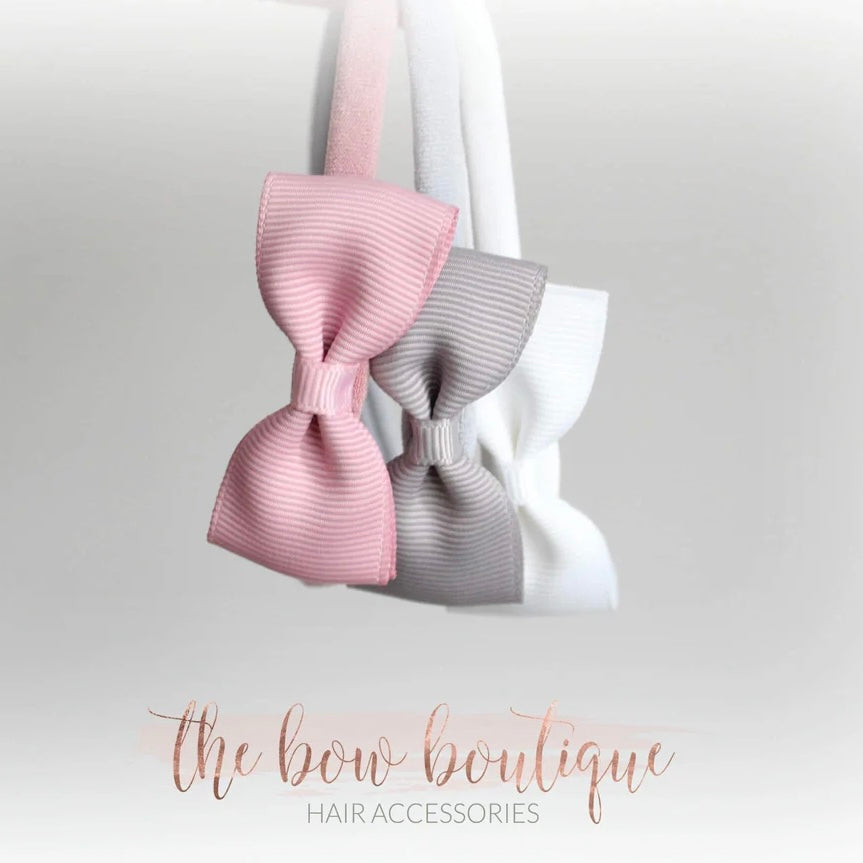 Pinch bow headband set