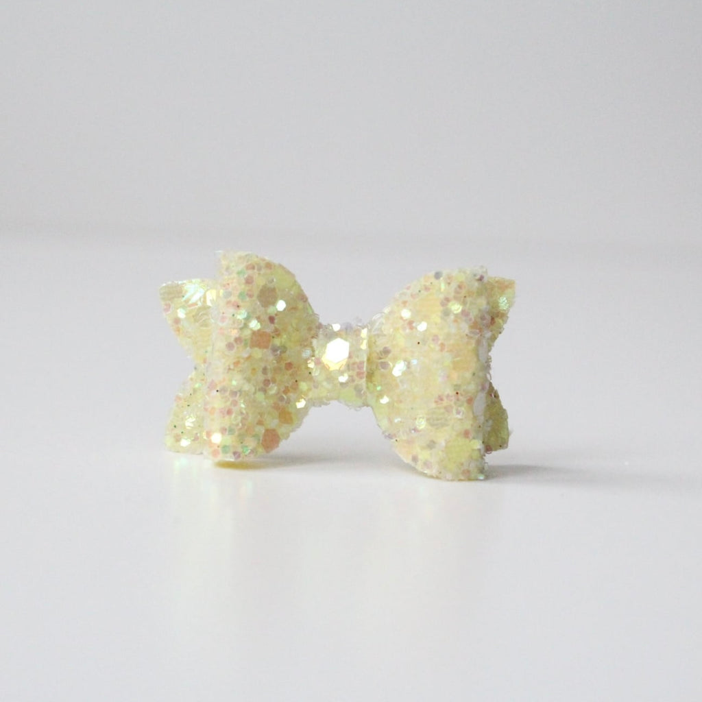 Limited edition | Petite deluxe glitter bows | 11 Colours | Clip or Bobble