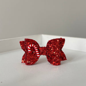 Red & white candy cane bows