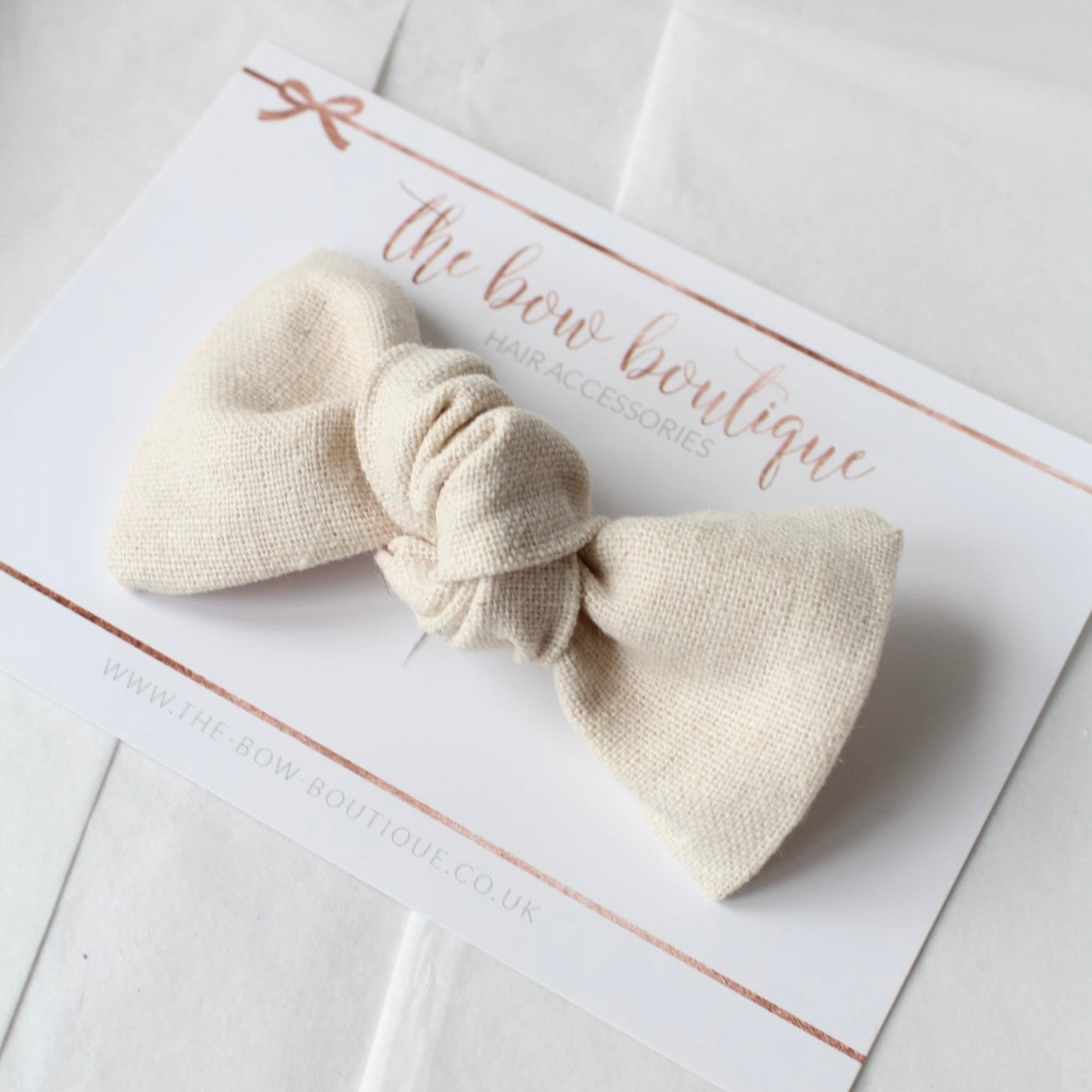 Linen knot bows | 10 Colours