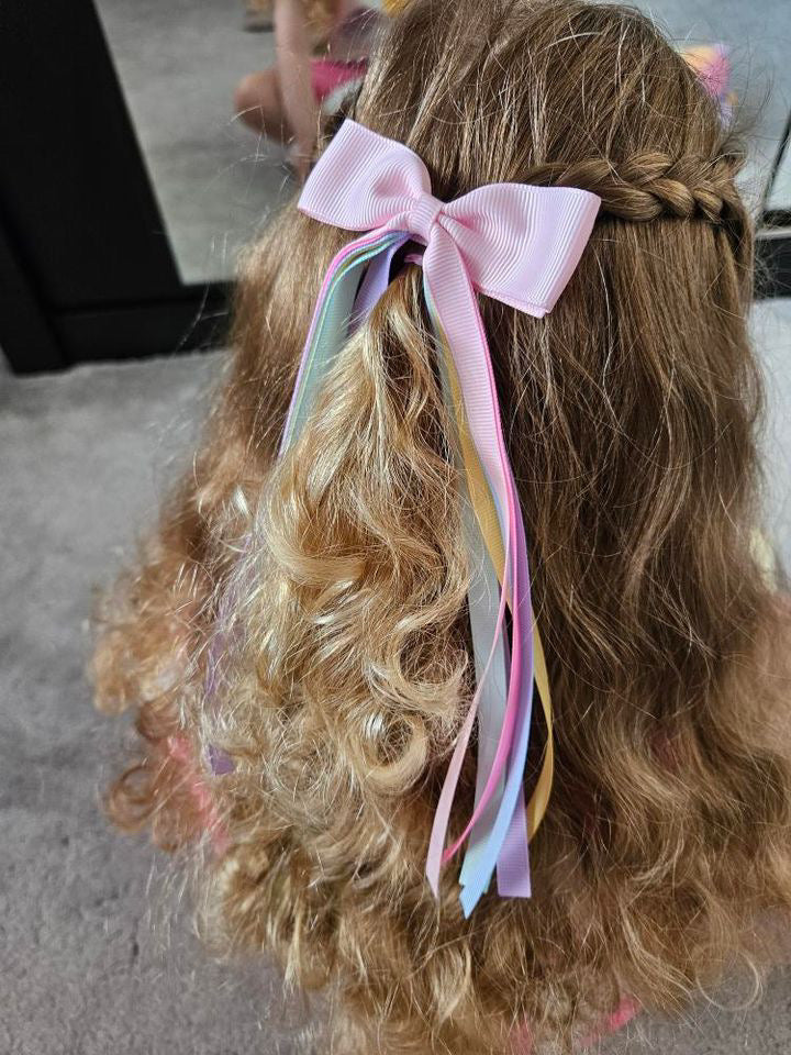 Design your own - tail pinch ribbon bow | 2 sizes | Clip or bobble