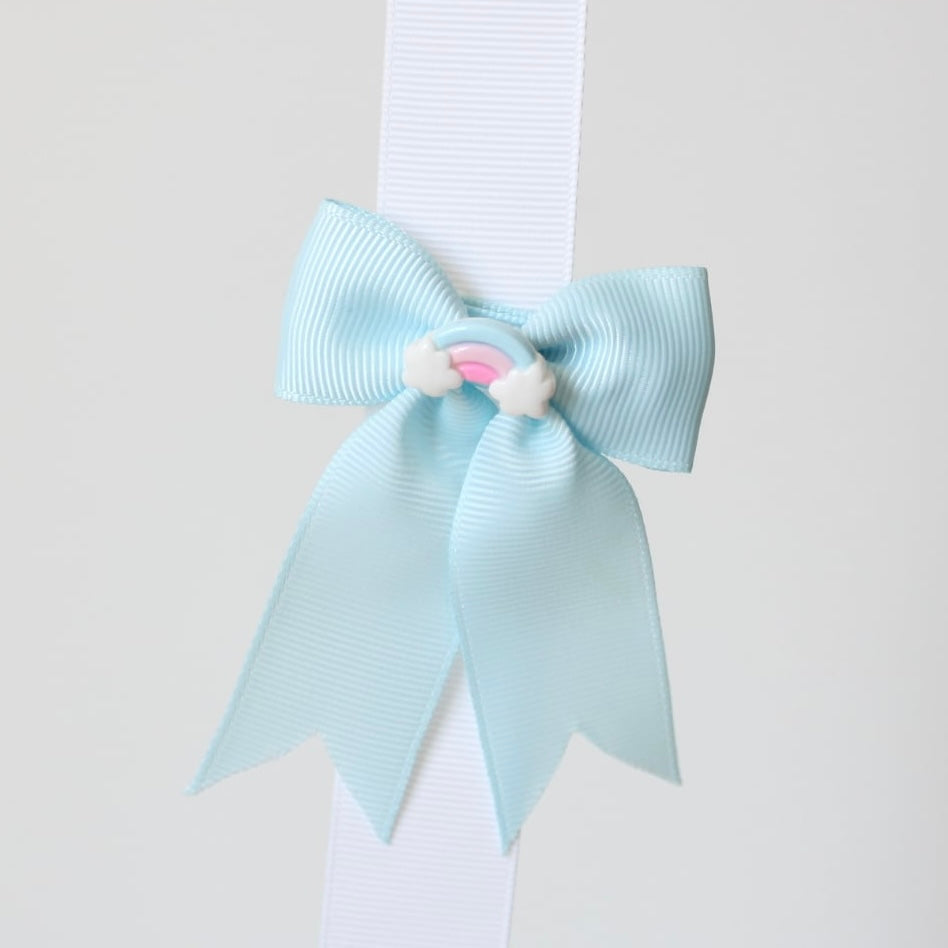 Rainbow long tail pinch bows | 6 colours | Clip or bobble