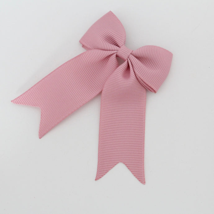 Dusky pink ribbon bow