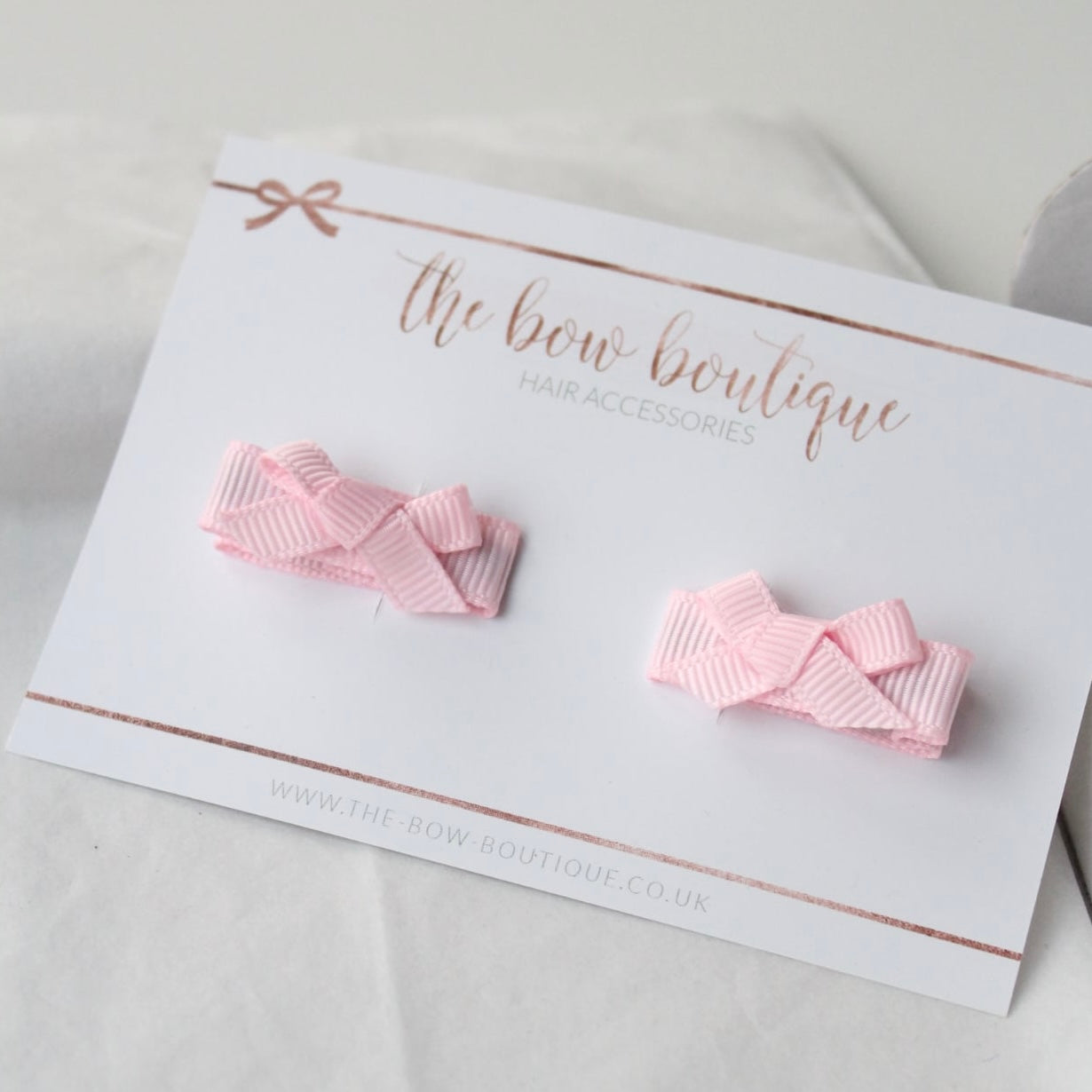 My first pigtail clip set |Pink ribbon