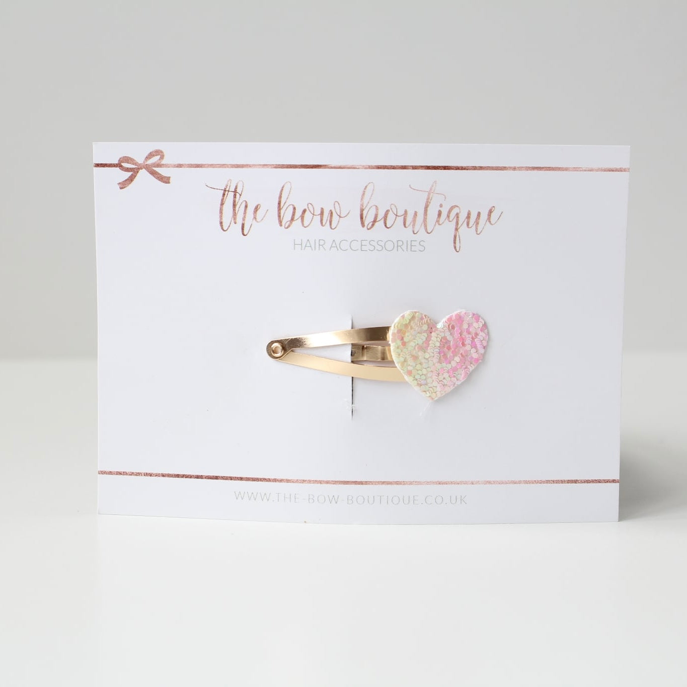 My first glitter heart snappy clip | 20 Colours
