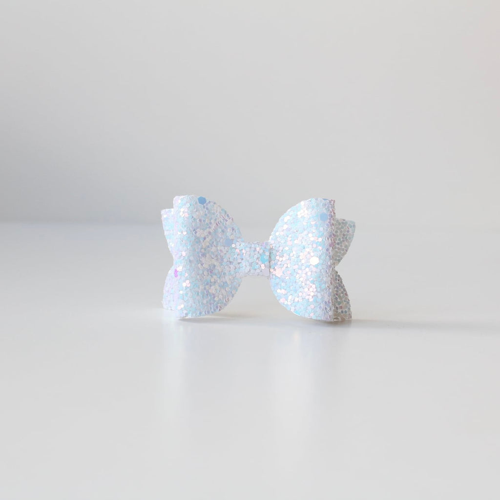 Medium deluxe glitter bows | 20 Colours | Clip or headband