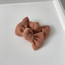 Load image into Gallery viewer, Petite jersey ribbed knot bows - (20 Colours)