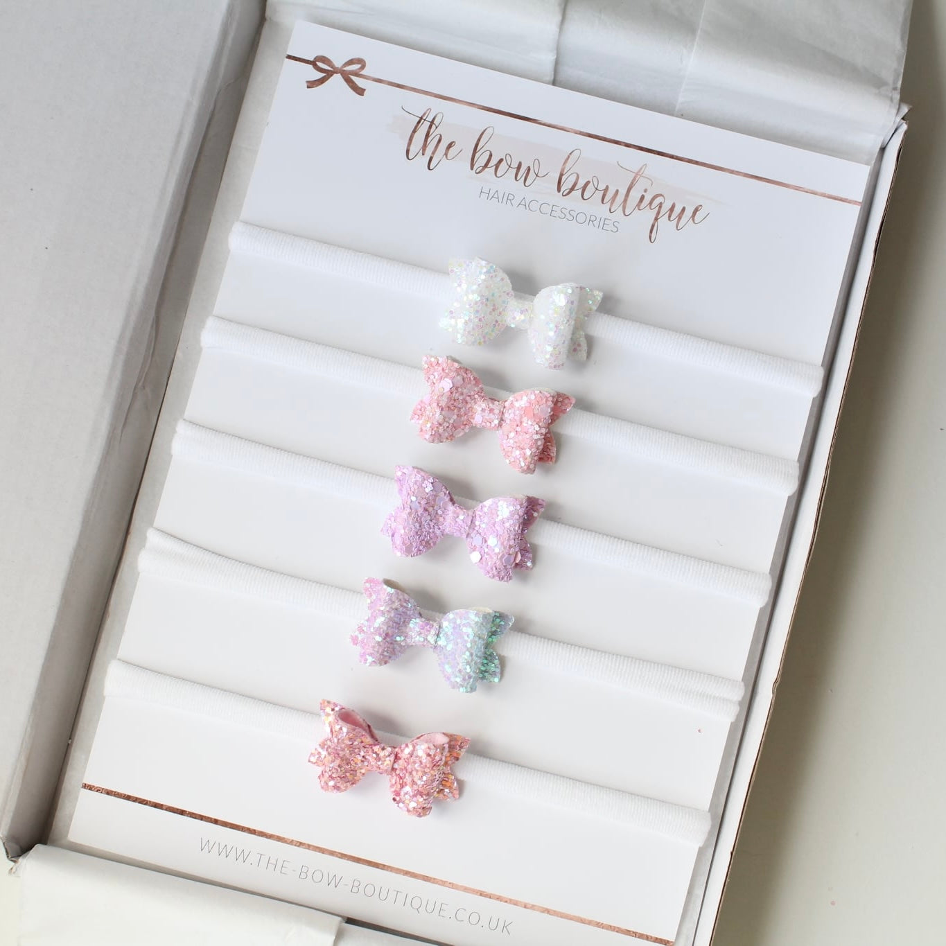 Petite deluxe glitter headband set