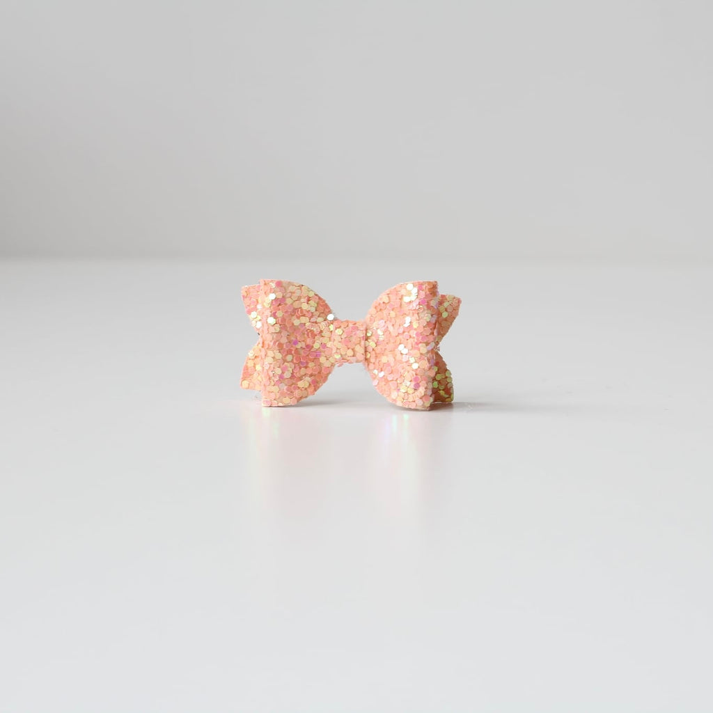 Petite deluxe glitter bows | 22 Colours | Clip, headband or bobble