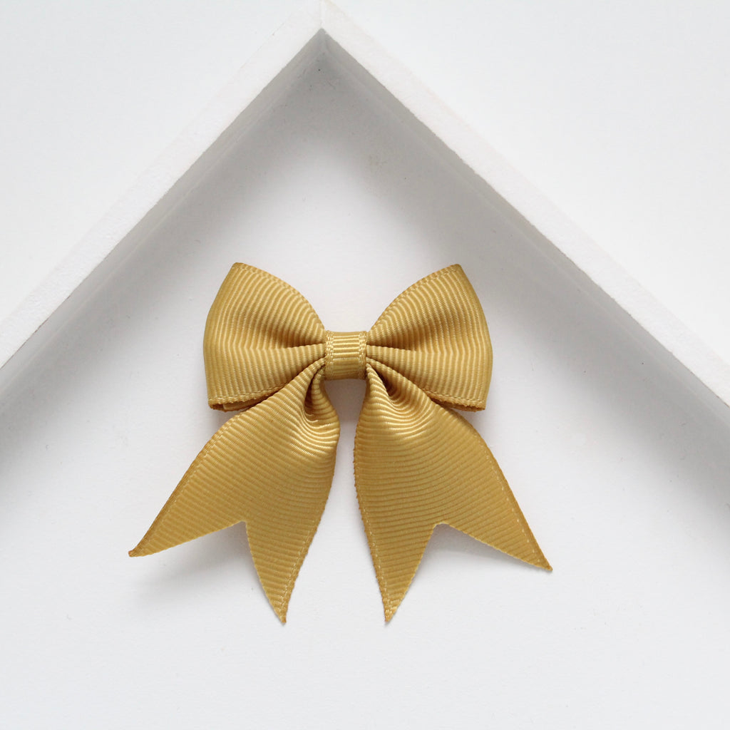 Personalised short tail pinch ribbon | 34 colours | Clip or bobble