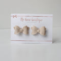 My first pigtail clip set | Beige petite deluxe