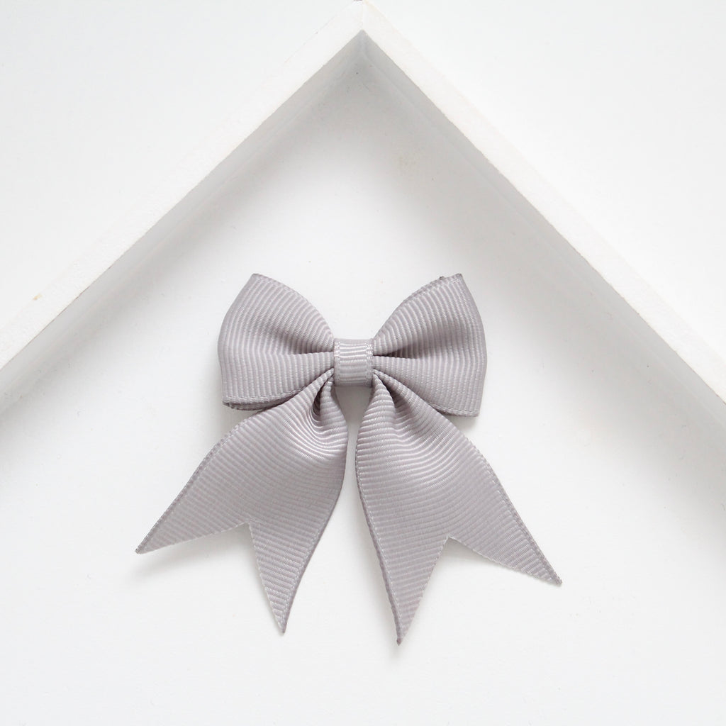 Personalised short tail pinch ribbon | 34 colours | Clip or bobble