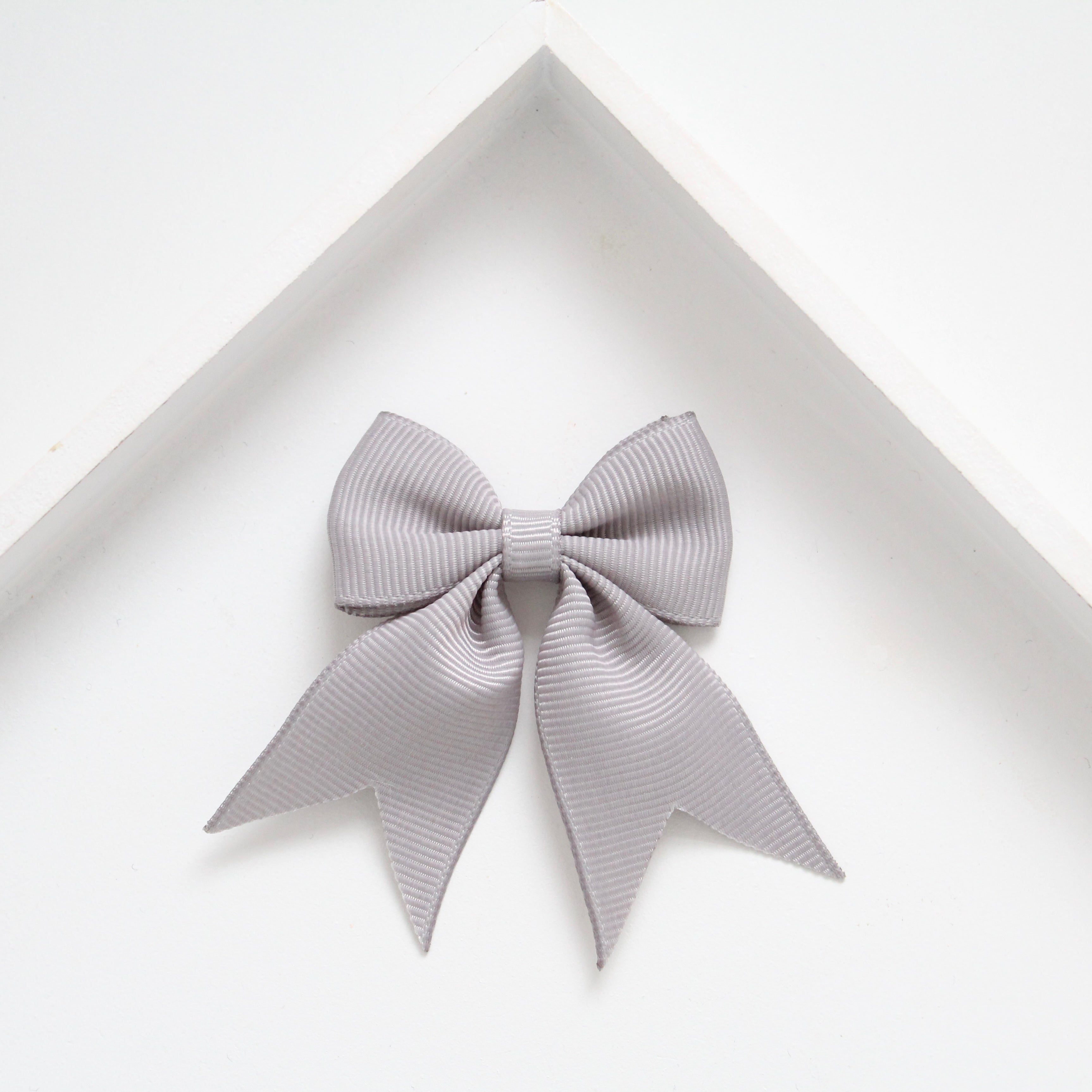 Personalised short tail pinch ribbon clip & bobbles | 34 colours
