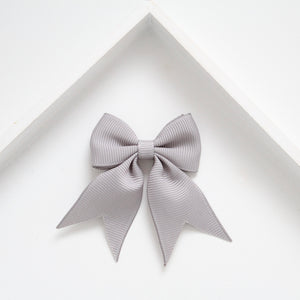 Personalised short tail pinch ribbon clip & bobbles 33 colours