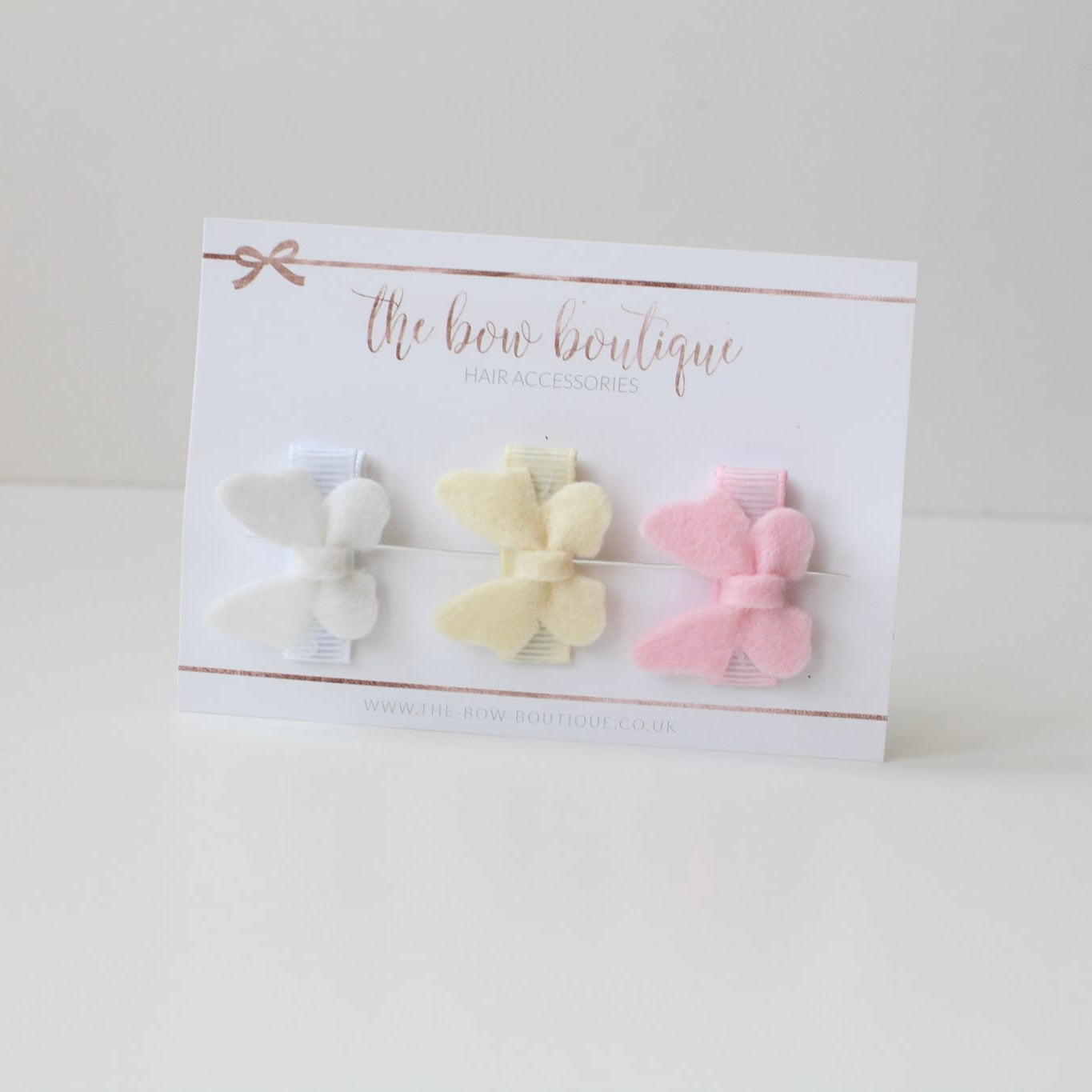 My first mini butterfly clip set