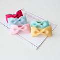 Summer pinch bow set I Clip or bobble