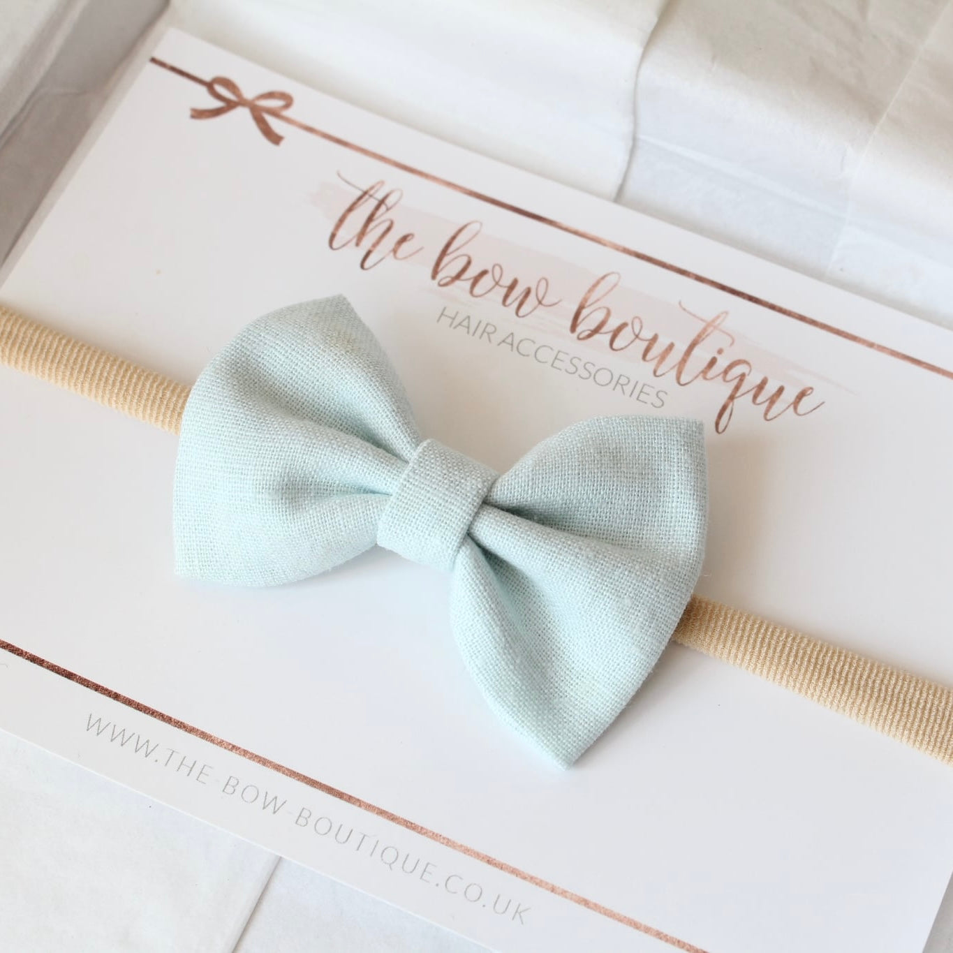 Cottage linen bow | 3 Sizes | 13 Colours | Clip, headband or bobble
