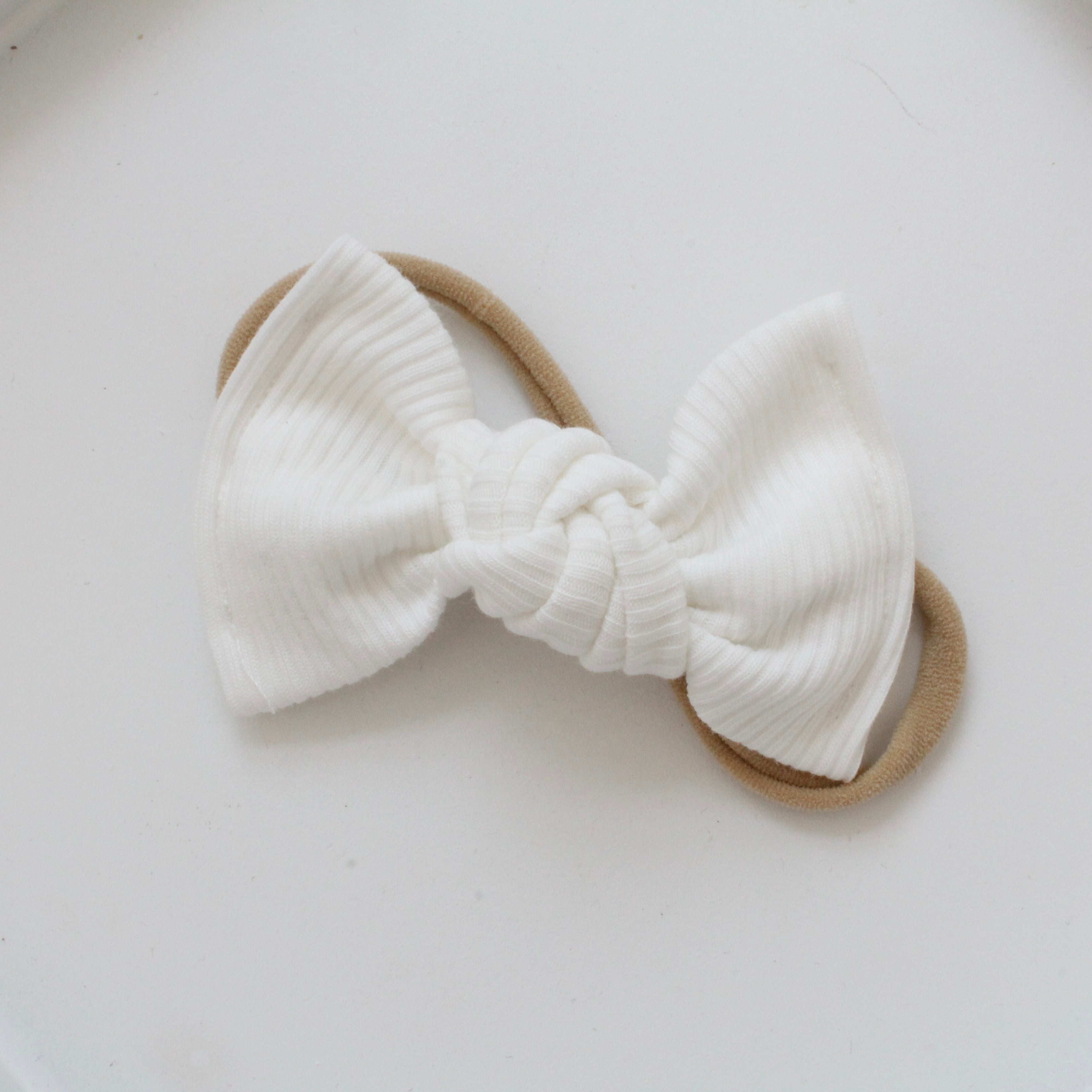 Large jersey ribbed knot bows | 20 Colours