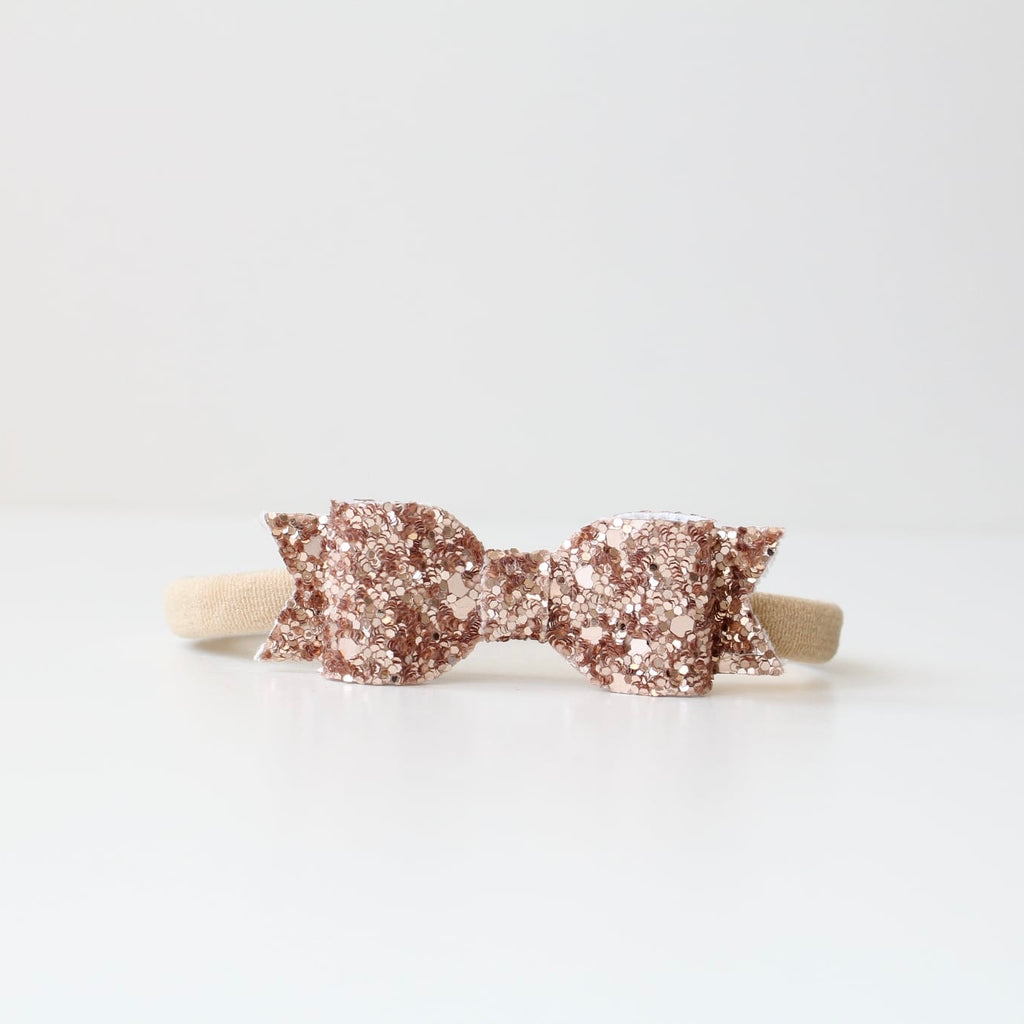 Small glitter bows | 22 Colours | Clip or headband