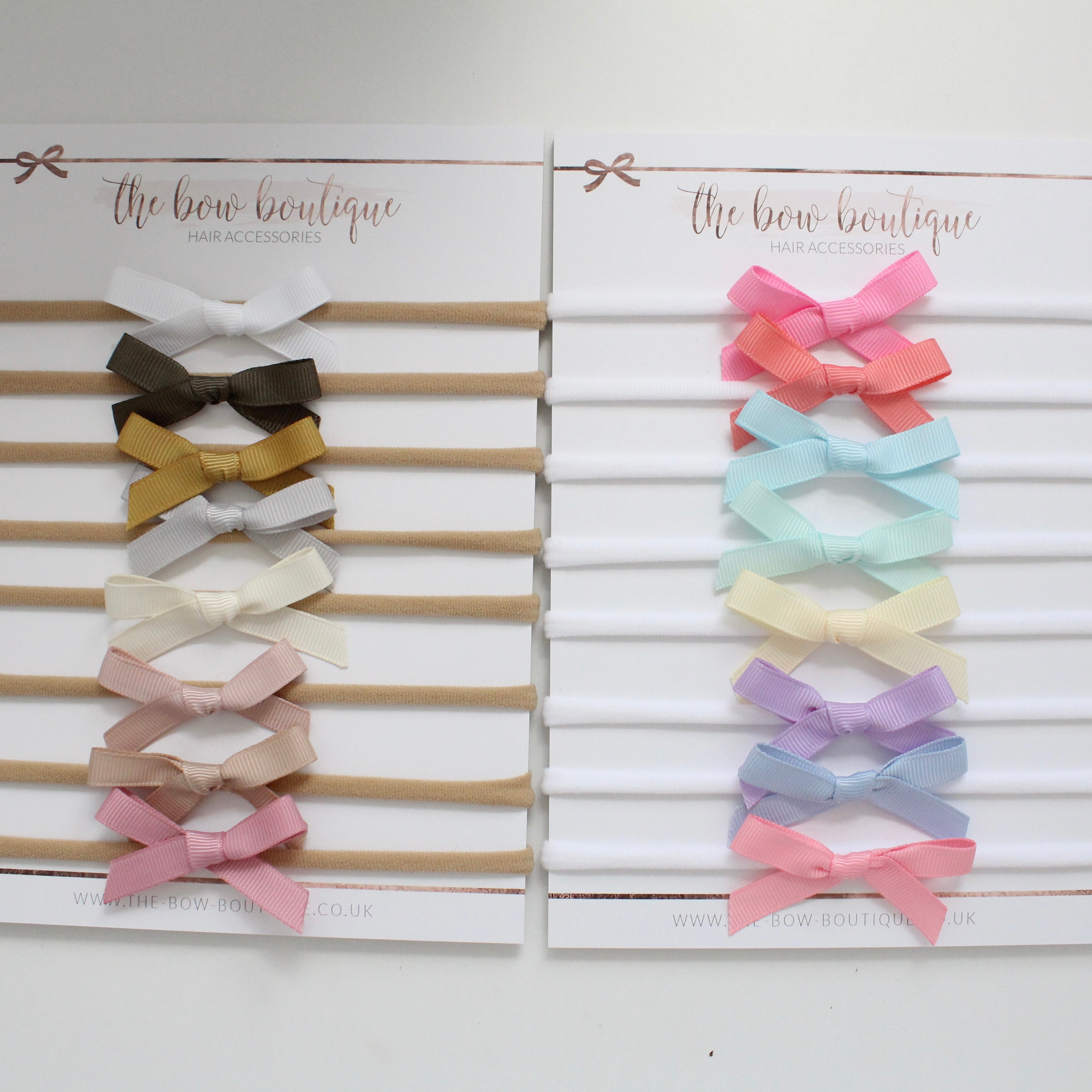 Hand tied ribbon bow headbands | 41 Colours