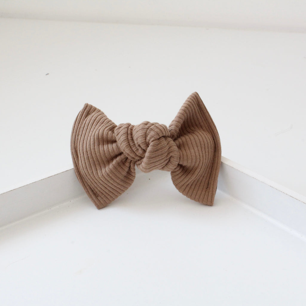 Large jersey ribbed knot bows | 20 Colours