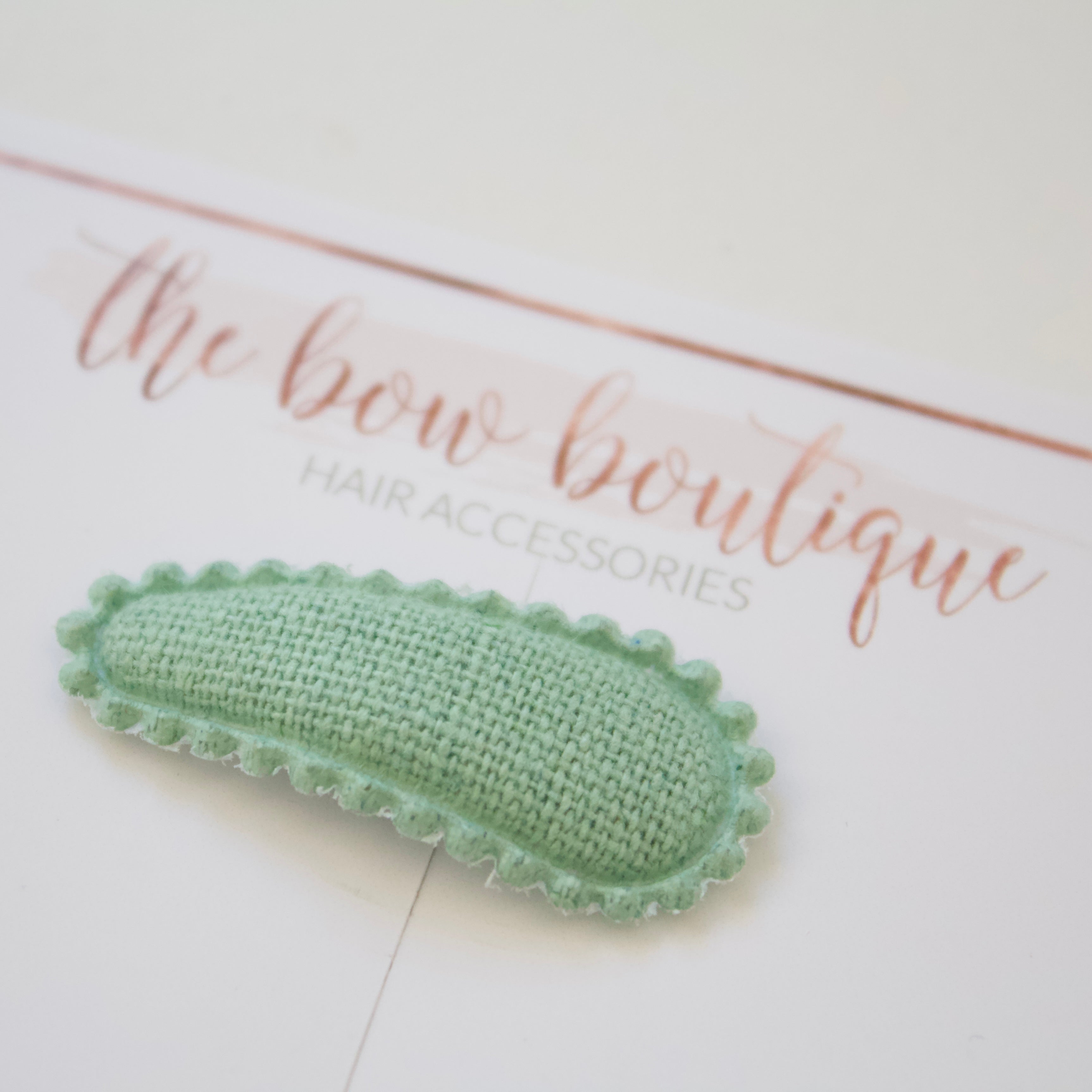 My first embroidered snappy clips