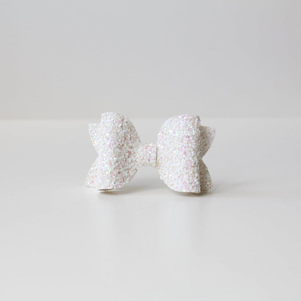 Medium deluxe glitter bows | 20 Colours | Clip or headband