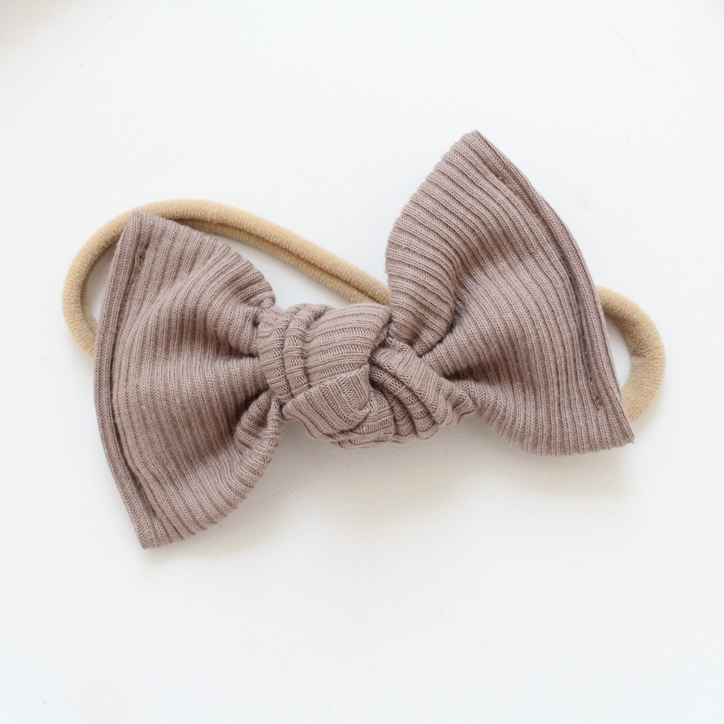 Large jersey ribbed knot bows | 20 Colours