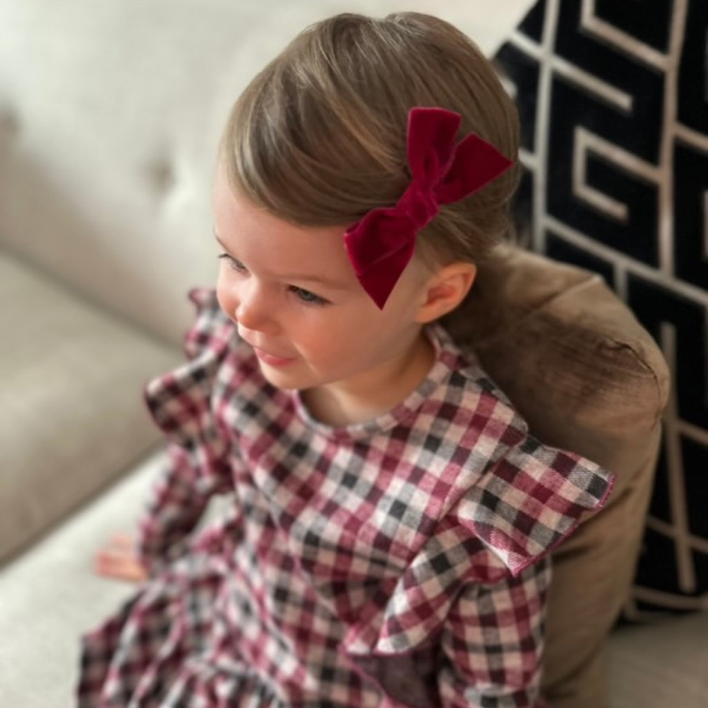 Velvet ribbon bows | 14 colours | Clip or headband