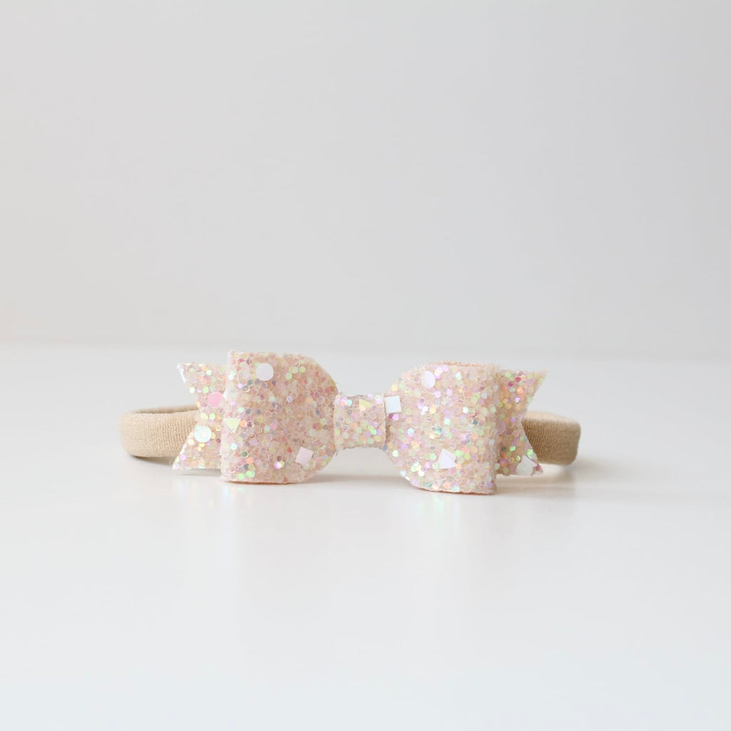 Small glitter bows | 22 Colours | Clip or headband