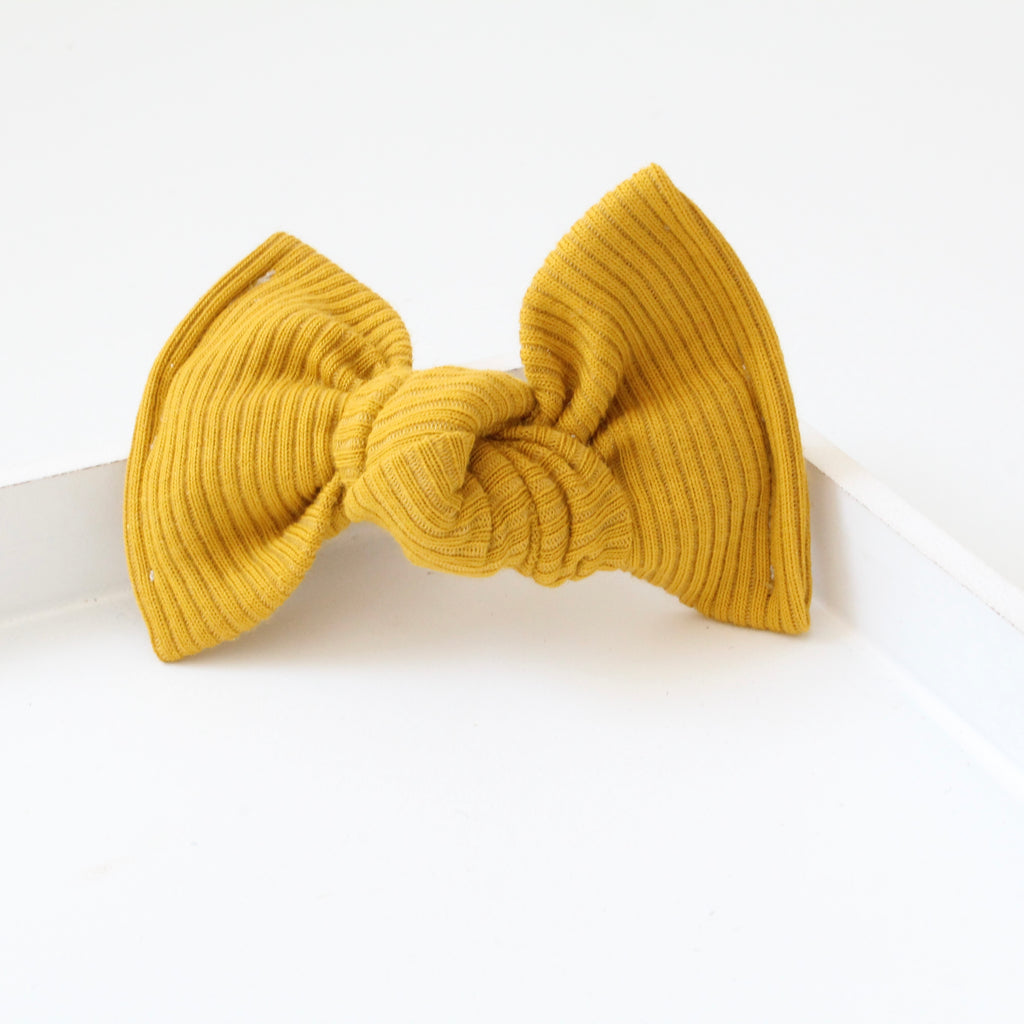 Large jersey ribbed knot bows | 20 Colours