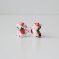 Strawberry gingham petite deluxe bows