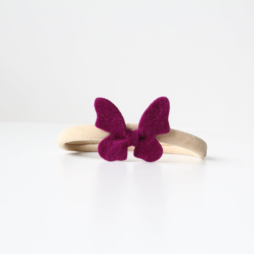 Felt butterflys | 26 Colours | 2 Sizes | Clip or headband