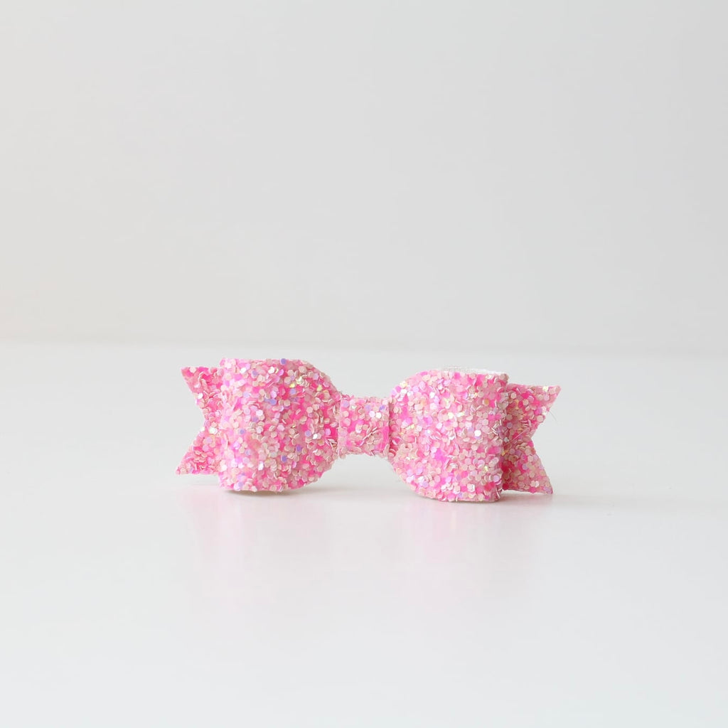 Small glitter bows | 22 Colours | Clip or headband
