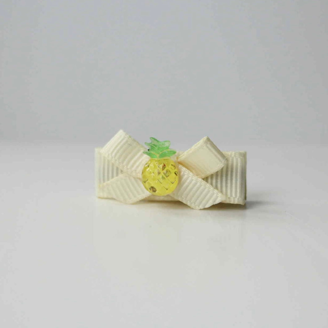 My first fruit ribbon clips