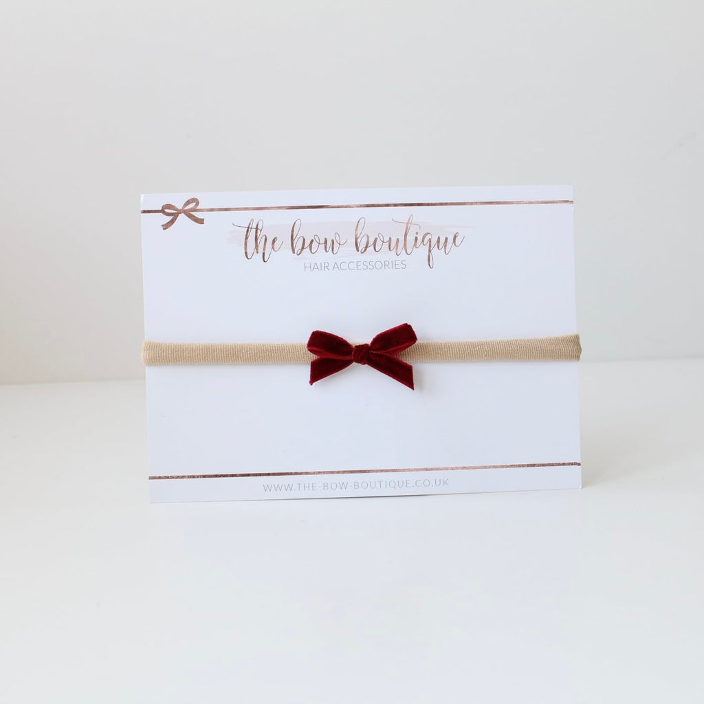 My petite velvet bow | 6 colours | Clips & headbands