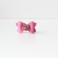 Petite felt flower bows | 11 colours | Clip or bobble