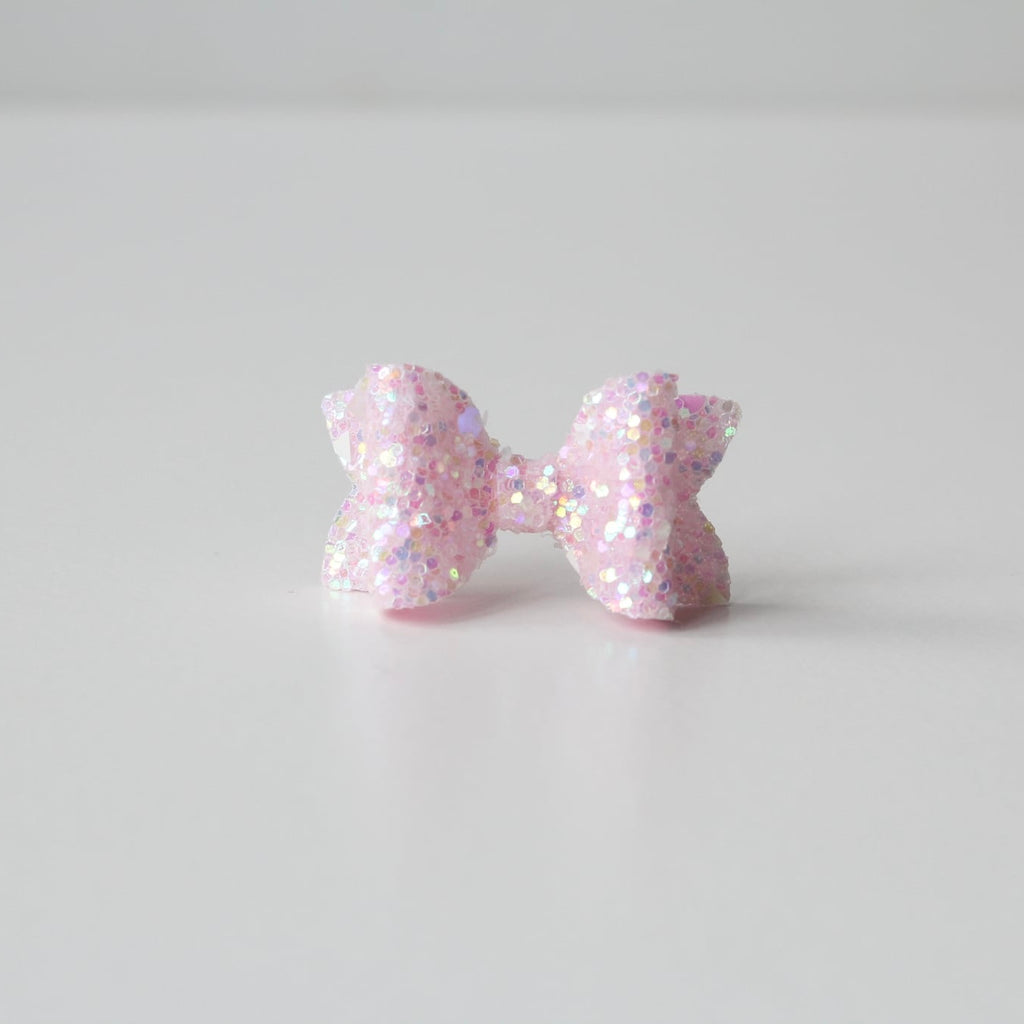 Petite deluxe glitter bows | 22 Colours | Clip, headband or bobble