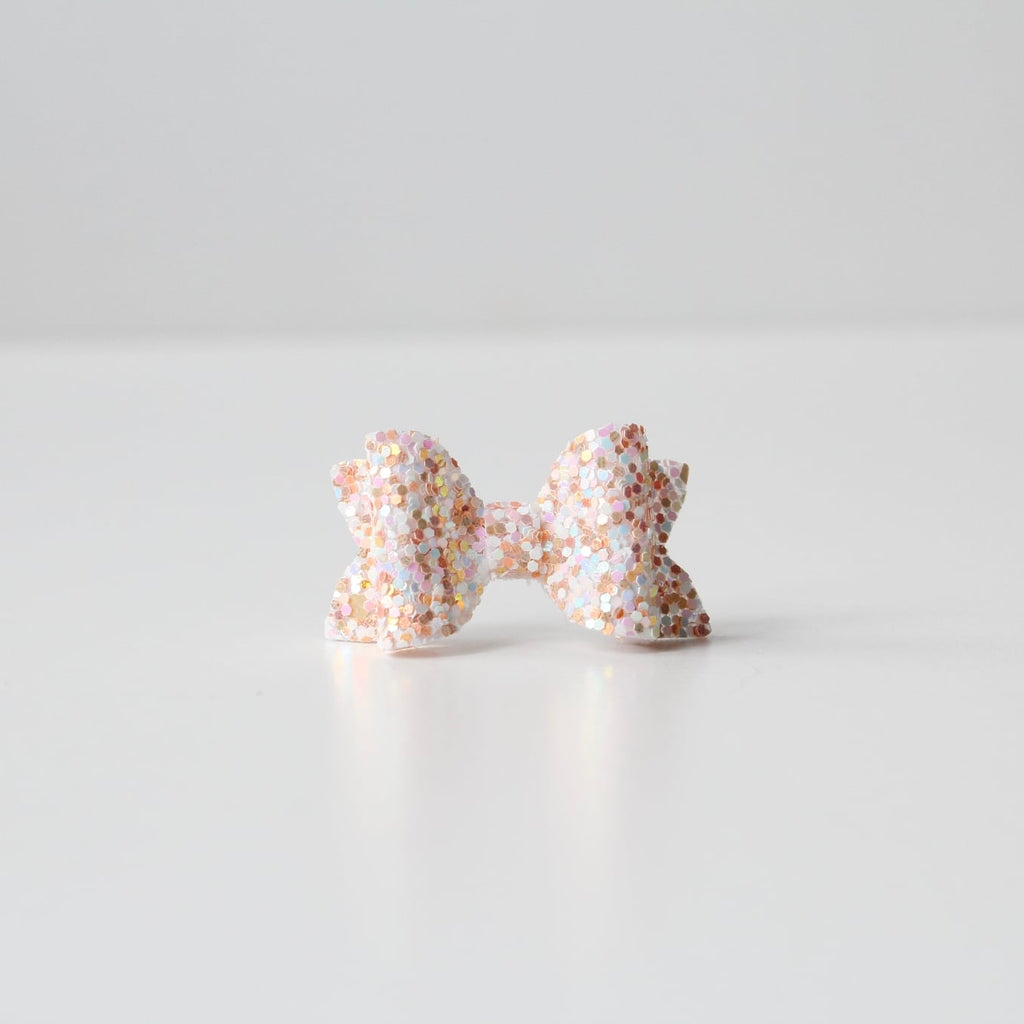 Petite deluxe glitter bows | 22 Colours | Clip, headband or bobble