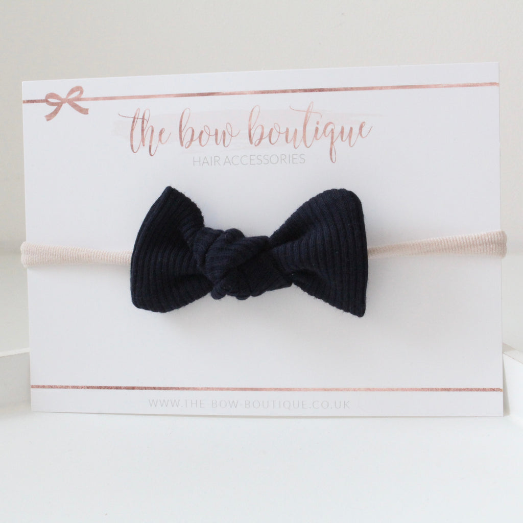 Jersey ribbed knot bows | 20 Colours