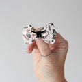 Halloween scalloped glitter bows  1 | Clip or Headband