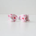 Rainbow, daisy & hearts small bows