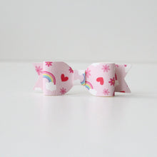 Load image into Gallery viewer, Rainbow, daisy &amp; hearts small bows